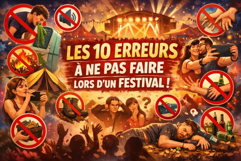 10 erreurs à ne pas faire en festival