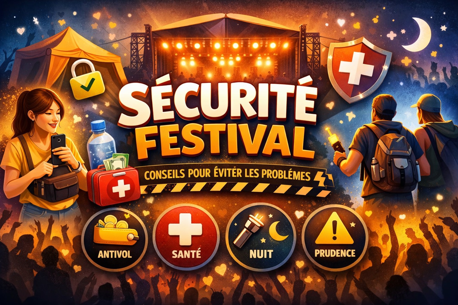 Sécurité festival : conseils pour éviter les problèmes