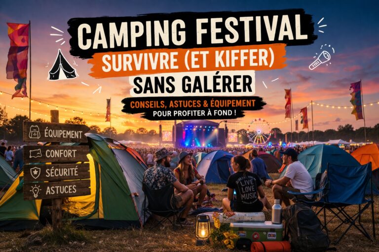 comment survivre au camping d'un festival