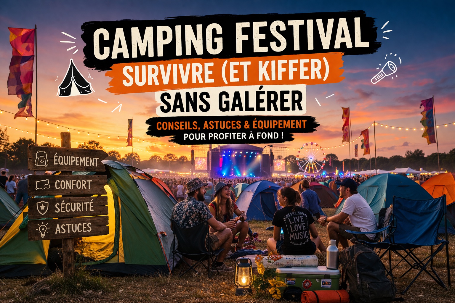 Comment survivre au camping en festival