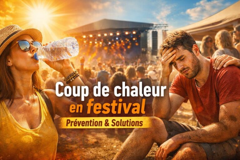 éviter le coup de chaleur en festival