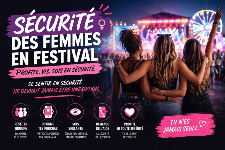 la sécurité des femmes en festival