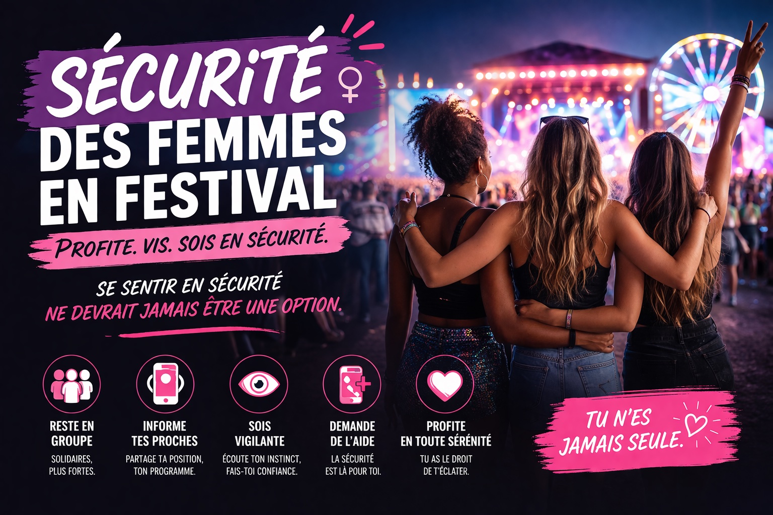 Sécurité des femmes en festival : conseils essentiels pour profiter en toute sérité