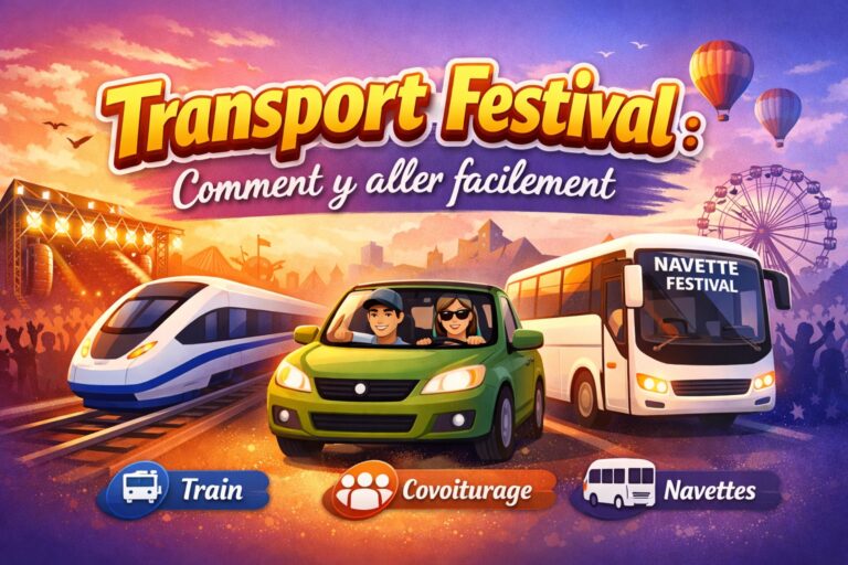 quel transport pour aller en festival