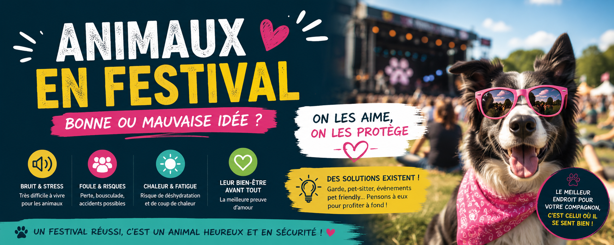 animaux en festival : bonne ou mauvais idée ?