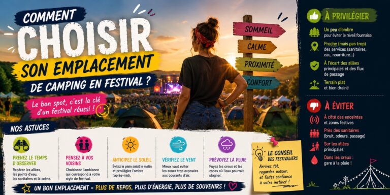 bien choisir son emplacement au camping