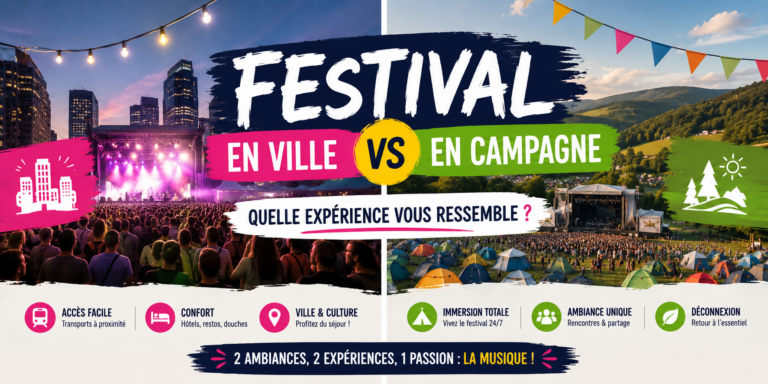 comment choisir entre un festival en ville ou en campagne