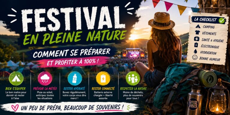 préparer son festival en pleine nature