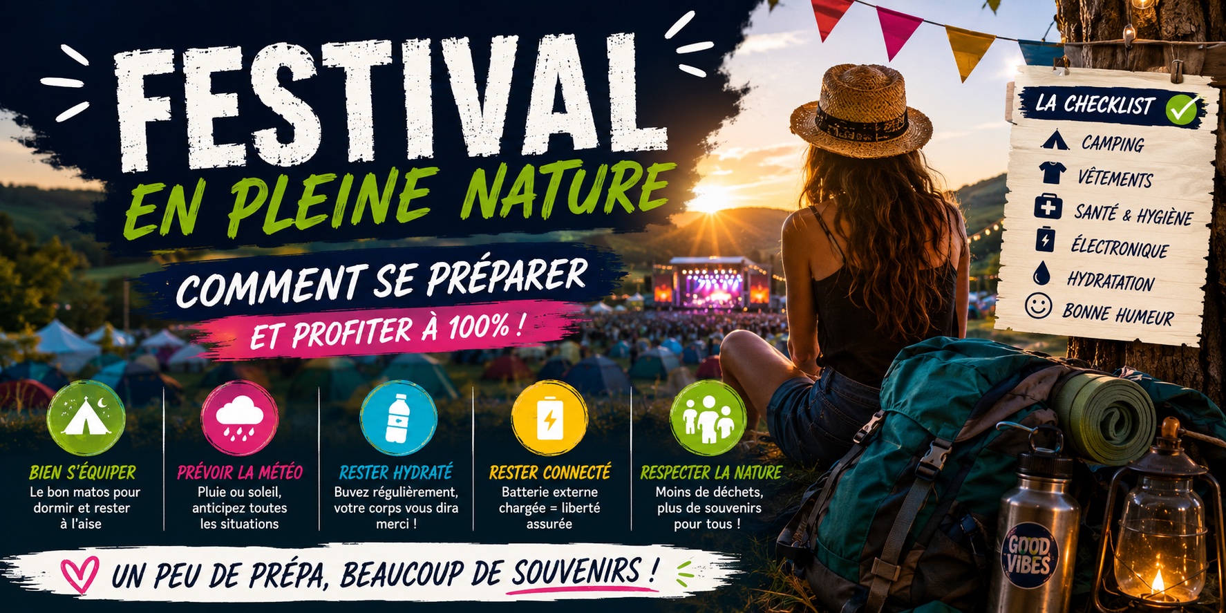 préparer son festival en pleine nature