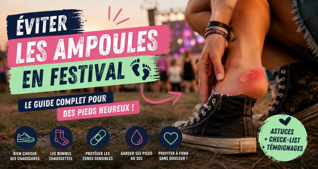 comment éviter les ampoules en festival
