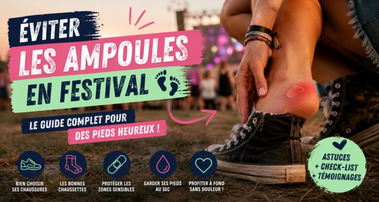 comment éviter les ampoules en festival