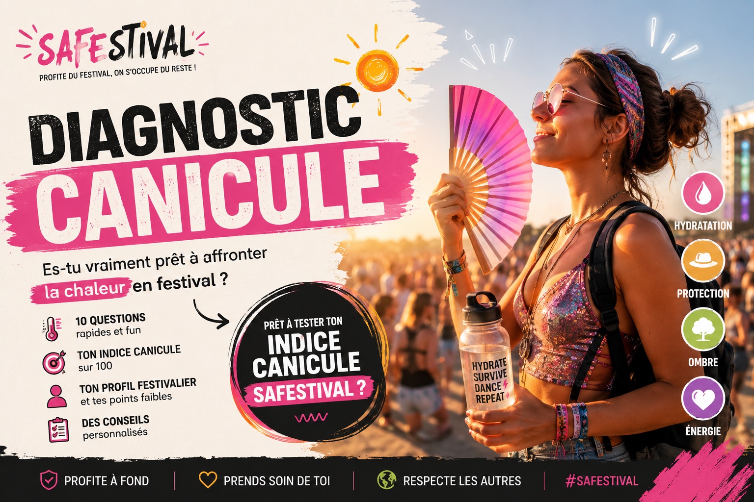 comment lutter contre la chaleur en festival