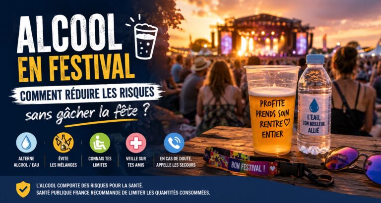 réduire les risques liés à l'alcool en festival