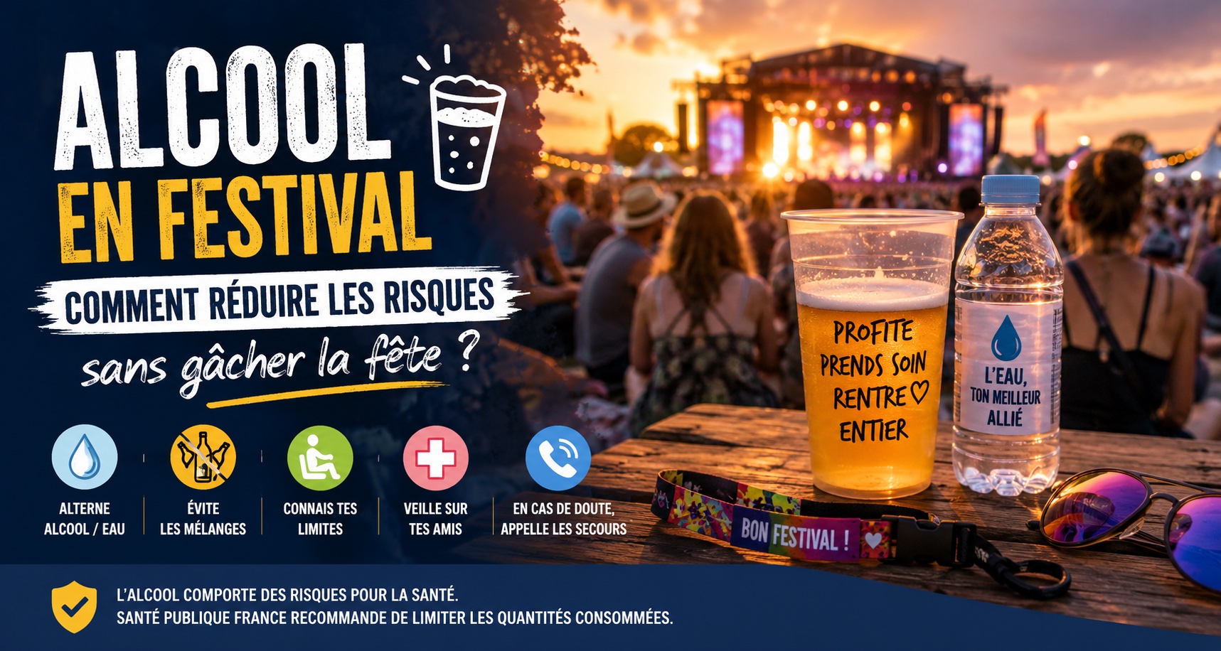 réduire les risques liés à l'alcool en festival