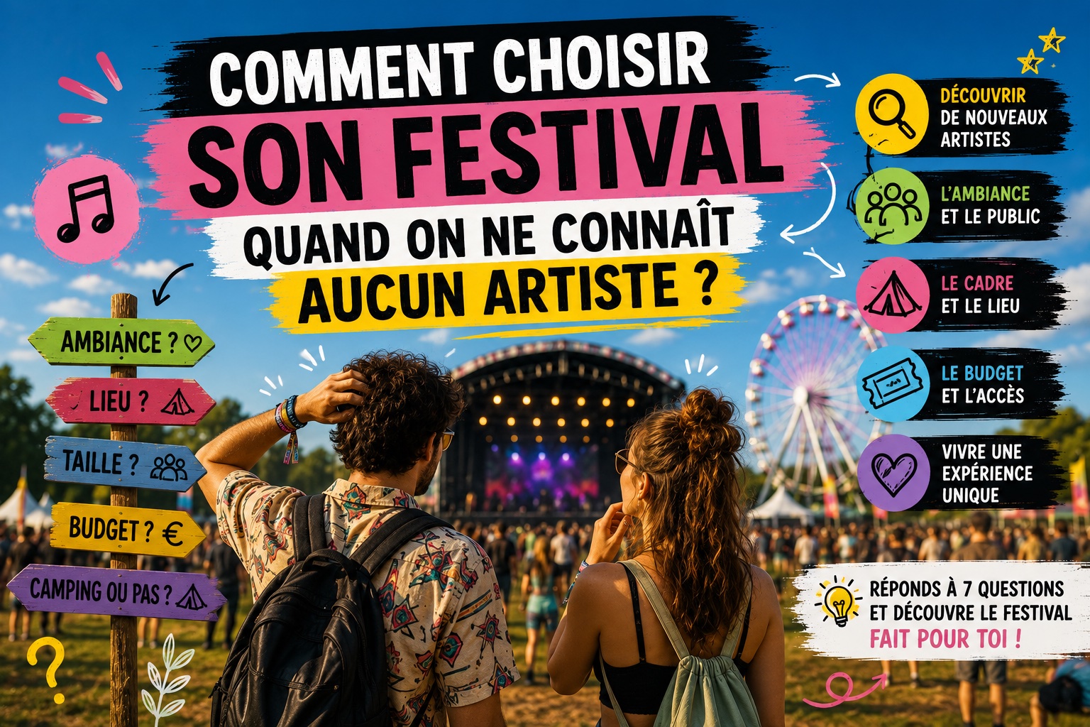 comment choisir son festival quand on ne connait pas les artistes