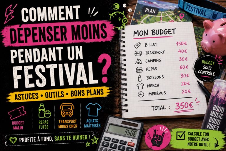 comment moins dépenser en festival
