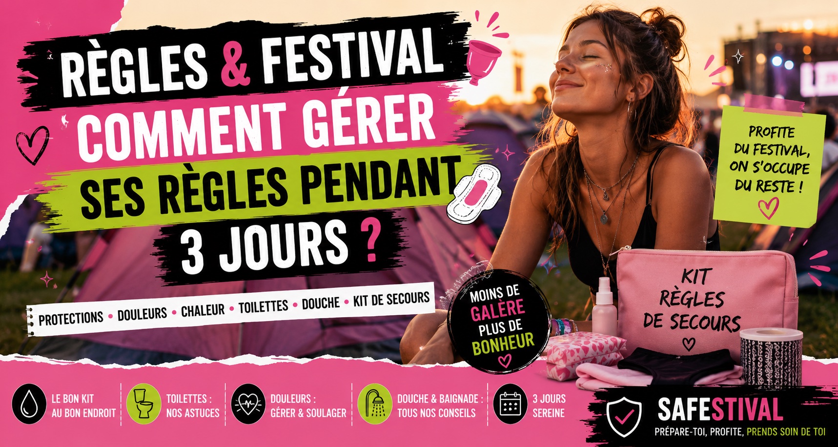 comment gérer un festival pendant ses règles menstruelles