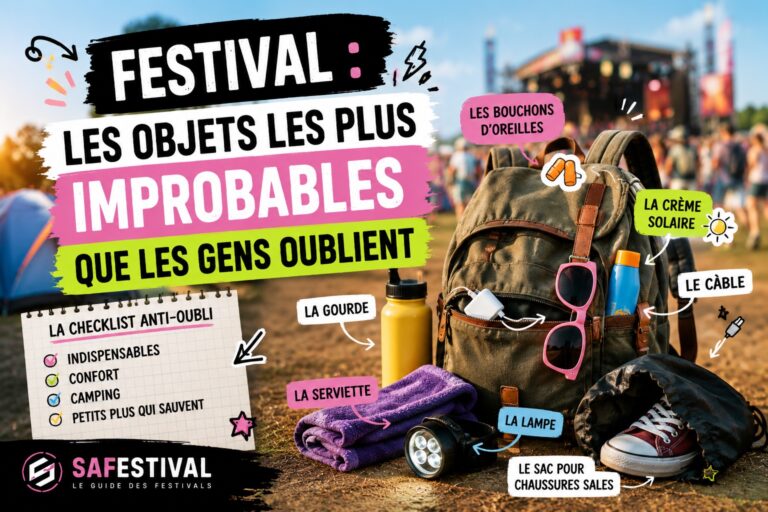 quels sont les objets les plus improbables oubliés en festival