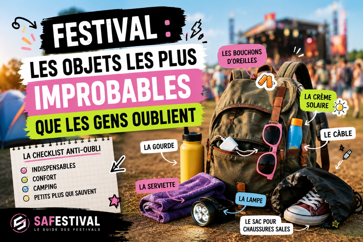 quels sont les objets les plus improbables oubliés en festival