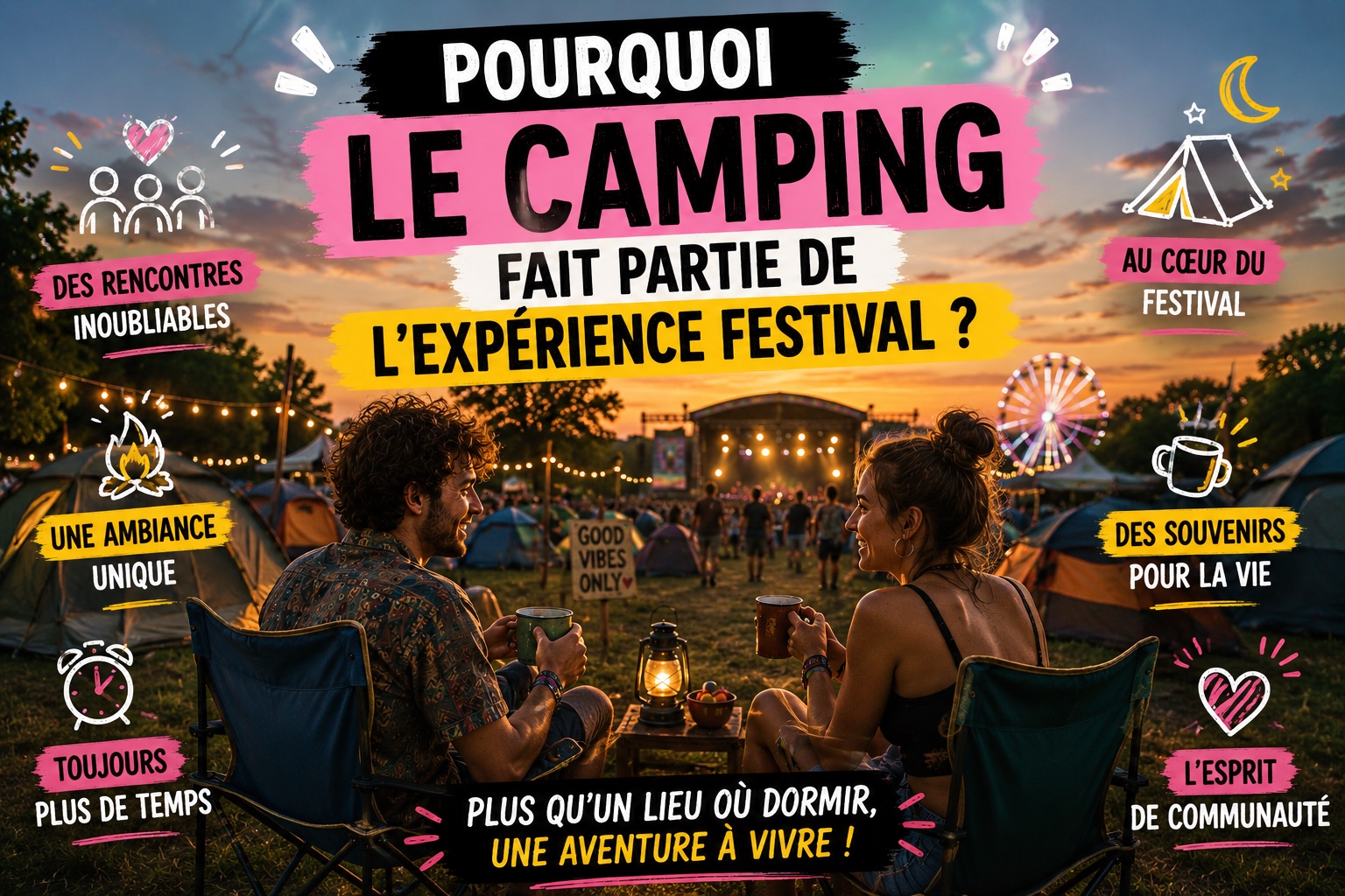 pourquoi le camping est incontournable en festival