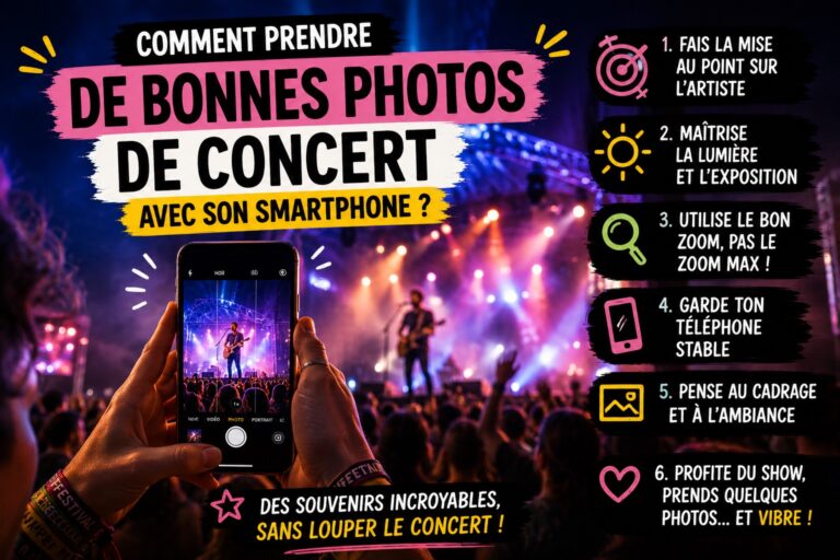 comment prendre de bonnes photos en concert