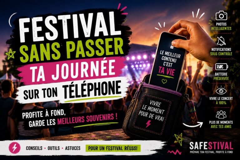 comment profiter d'un festival sans passer sa journée sur son téléphone
