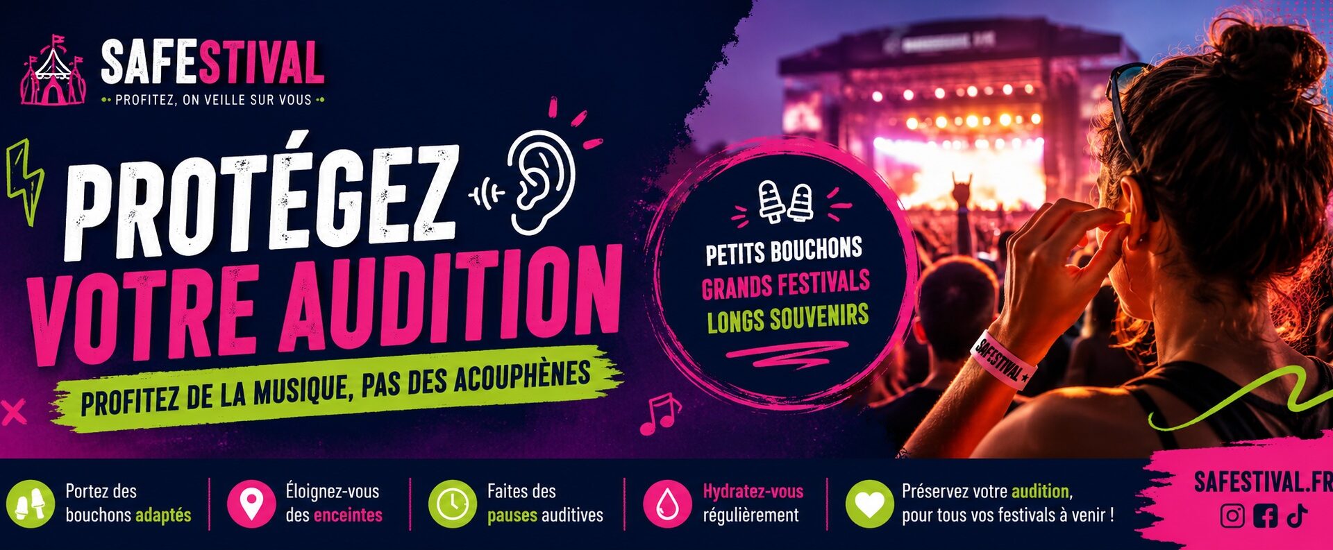 protéger son audition en festival