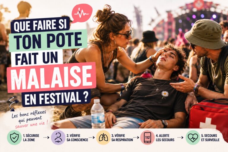 que faire si un pote fait un malaise en festival