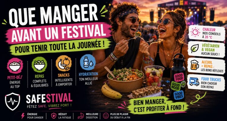 que manger pour tenir toute la journée en festival