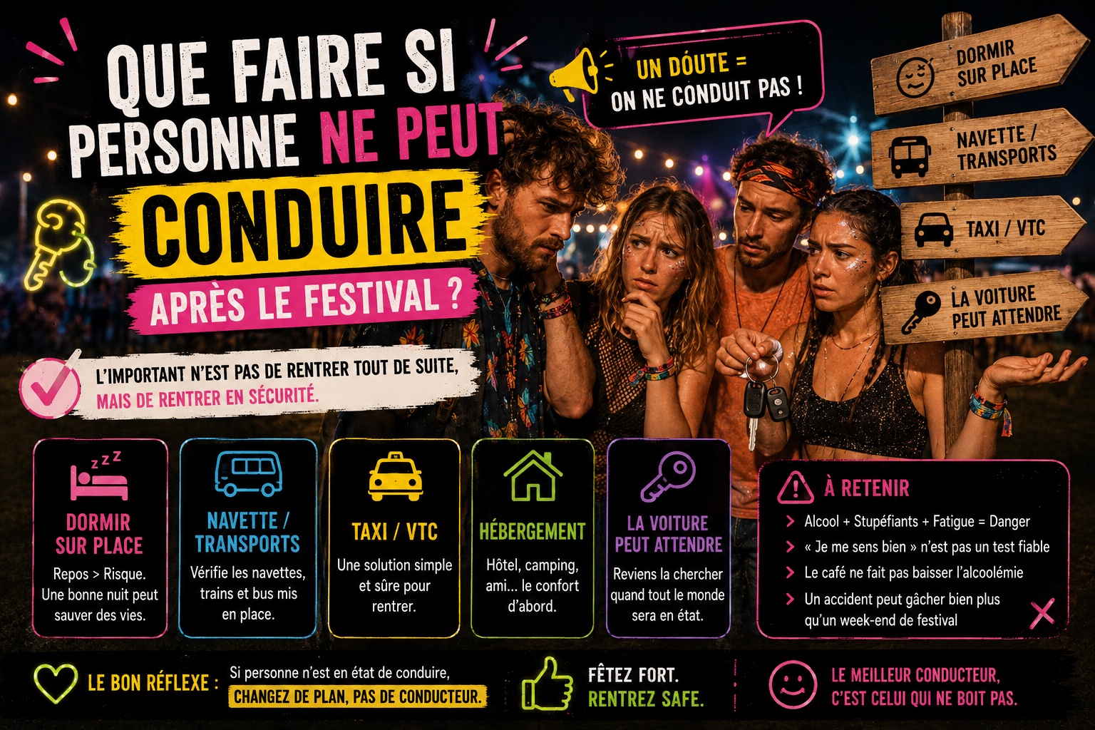 qui conduit en festival