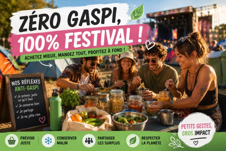 comment éviter le gaspillage alimentaire en festival