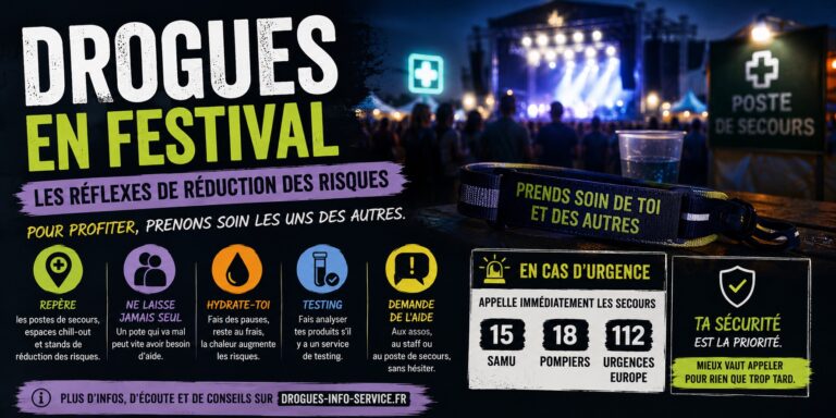 comment réduire les risques liés aux drogues en festival